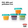 imageOXO Tot Baby Blocks Food Storage Containers Teal 6 ozTeal