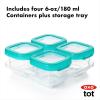 imageOXO Tot Baby Blocks Food Storage Containers Teal 6 ozTeal