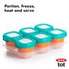 imageOXO Tot Baby Blocks Freezer Storage Containers 2 Oz  TealTeal