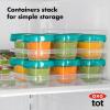 imageOXO Tot Baby Blocks Freezer Storage Containers 2 Oz  TealTeal