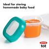 imageOXO Tot Baby Blocks Freezer Storage Containers 2 Oz  TealTeal