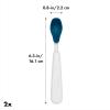 imageOXO Tot Feeding Spoon Set with Soft Silicone Navy  2 Count Pack of 1Navy