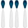 imageOXO Tot Feeding Spoon Set with Soft Silicone Navy  2 Count Pack of 1Navy