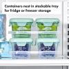 imageOXO Tot Glass Baby Blocks Food Storage Containers Teal 4 ozOpal