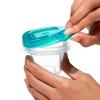 imageOXO Tot Silicone Baby Food Storage Containers Teal Set of Six 2oz Containers1 Count Pack of 1