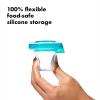 imageOXO Tot Silicone Baby Food Storage Containers Teal Set of Six 2oz Containers1 Count Pack of 1