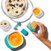 imageOXO Tot Silicone Baby Food Storage Containers Teal Set of Six 2oz Containers1 Count Pack of 1