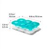imageOXO Tot Silicone Baby Food Storage Containers Teal Set of Six 2oz Containers1 Count Pack of 1
