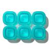 imageOXO Tot Silicone Baby Food Storage Containers Teal Set of Six 2oz Containers1 Count Pack of 1