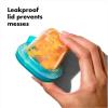imageOXO Tot Silicone Baby Food Storage Containers Teal Set of Six 2oz Containers1 Count Pack of 1
