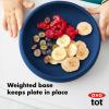 imageOXO Tot Silicone Plate TealNavy