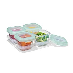 imageOXO Tot Baby Blocks Food Storage Containers Teal 6 ozOpal