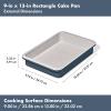 imageOXO Good Grips NonStick Pro Ceramic Coated Metal Bakeware 15 Pizza Pan  Storm BlueStorm Blue
