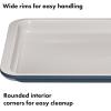 imageOXO Good Grips NonStick Pro Ceramic Coated Metal Bakeware 15 Pizza Pan  Storm BlueStorm Blue