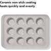 imageOXO Good Grips NonStick Pro Ceramic Coated Metal Bakeware 15 Pizza Pan  Storm BlueStorm Blue