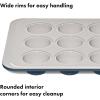 imageOXO Good Grips NonStick Pro Ceramic Coated Metal Bakeware 15 Pizza Pan  Storm BlueStorm Blue
