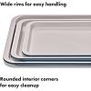 imageOXO Good Grips NonStick Pro Ceramic Coated Metal Bakeware 15 Pizza Pan  Storm BlueStorm Blue