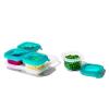 imageOXO Tot Silicone Baby Food Storage Container Set of Four 4oz Containers TealTeal