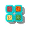 imageOXO Tot Silicone Baby Food Storage Container Set of Four 4oz Containers TealTeal