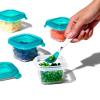 imageOXO Tot Silicone Baby Food Storage Container Set of Four 4oz Containers TealTeal