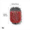 imageOXO Good Grips Nylon Cold Cleaning Grill Brush 2Cold Replacement Heads Red