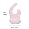 imageOXO RollUp Bib 2 Pack Limited Edition SageGrayDrizzleBlossom
