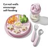 imageOXO Tot Stick and Stay Suction Divided Plate  OpalBlossom