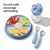 imageOXO Tot Stick and Stay Suction Divided Plate  OpalDusk