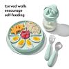 imageOXO Tot Stick and Stay Suction Divided Plate  OpalOpal