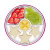 imageOXO Tot Stick and Stay Suction Divided Plate  OpalPink