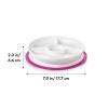 imageOXO Tot Stick and Stay Suction Divided Plate  OpalPink