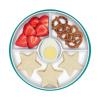 imageOXO Tot Stick and Stay Suction Divided Plate  OpalTeal