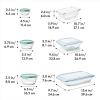 imageOXO Good Grips 14Piece Glass Bake Serve ampamp Store Set14 piece