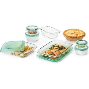 imageOXO Good Grips 14Piece Glass Bake Serve ampamp Store Set14 piece