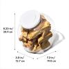 imageOXO Good Grips 30 Qt POP Medium Cookie Jar  Airtight Food Storage  for Snacks and More White and ClearMedium Jar  3 Qt