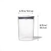 imageOXO Good Grips Round POP Container  Large 52 Qt for flour sugar cereal and more  Airtight Food Storage  BPA Free  Dishwasher Safe  Clear BodyWhiteMedium  33 Qt
