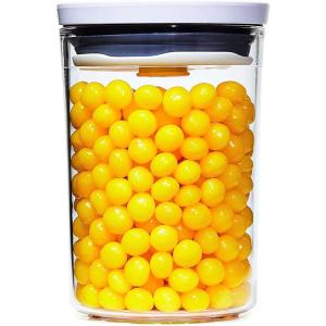 imageOXO Good Grips Round POP Container  Large 52 Qt for flour sugar cereal and more  Airtight Food Storage  BPA Free  Dishwasher Safe  Clear BodyWhiteMini  06 Qt