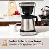 imageOXO Brew 8Cup Coffee Maker with Podless SingleServe Function and Glass Carafe  SCA CertifiedStainless Steel