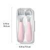 imageOXO Tot OnTheGo Fork and Spoon Set  LilacBlossom