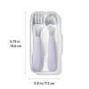 imageOXO Tot OnTheGo Fork and Spoon Set  LilacLilac