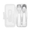 imageOXO Tot OnTheGo Fork and Spoon Set  LilacNavy
