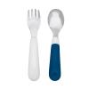 imageOXO Tot OnTheGo Fork and Spoon Set  LilacNavy
