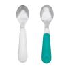imageOXO Tot OnTheGo Fork and Spoon Set  LilacTot Teal