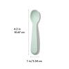 imageOXO Tot Silicone Spoons 2 Pack  Blossom and OpalDuskOpal
