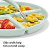 imageOXO Tot Stackable Divided Plates Set  3pk  LightLight Multicolor
