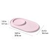 imageOXO Tot Textured Suction Plate  OpalBlossom