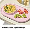 imageOXO Tot Textured Suction Plate ampamp Spoons Set  3Piece  BlossomBlossom