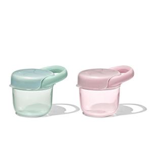 imageOXO Tot Snack Cup with Lid  2 Pack Opal and DuskOpalBlossom