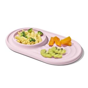 imageOXO Tot Textured Suction Plate  OpalBlossom