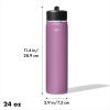 imageOXO Strive 24oz Wide Mouth Water Bottle with Straw Lid  QuartzAmethyst